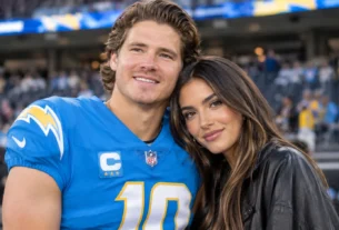 Justin Herbert and Madison Beer