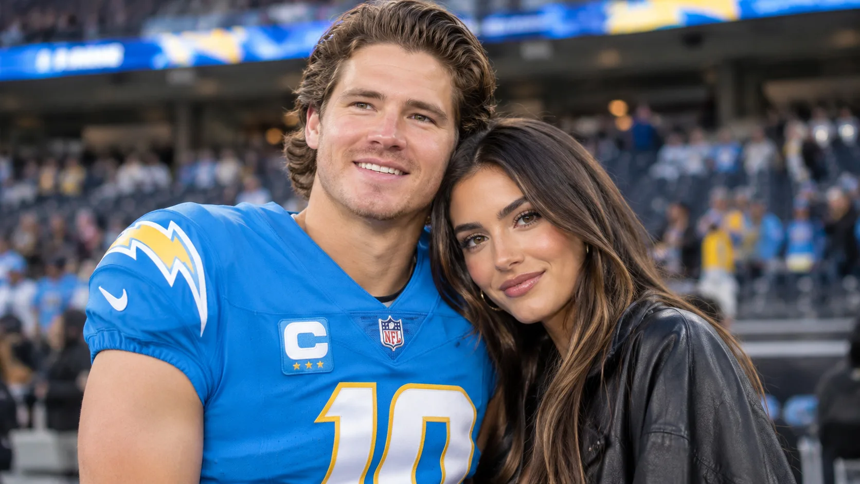 Justin Herbert and Madison Beer