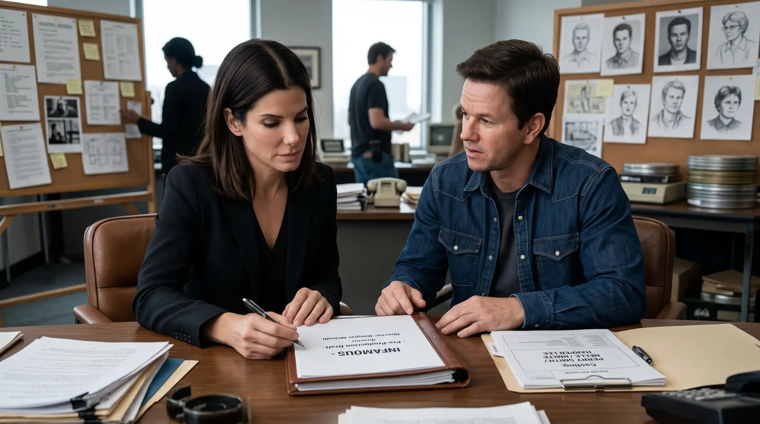 Mark Wahlberg and Sandra Bullock